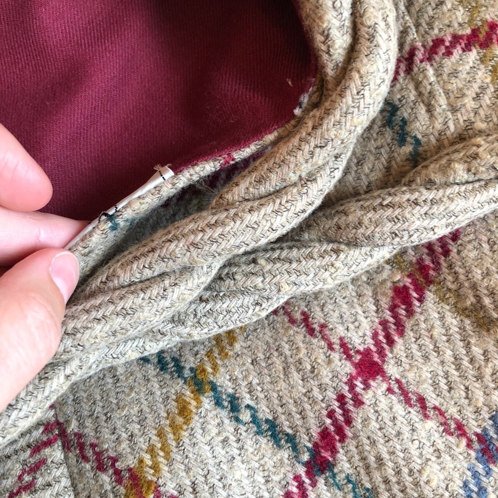VTG VALENTINO Boutique Plaid Zip Front Jacket - Picture 8 of 8